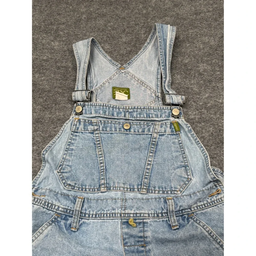 Vintage‎ Esprit EDC Denim Shortalls Light Wash Cotton Overalls 90s Women Medium